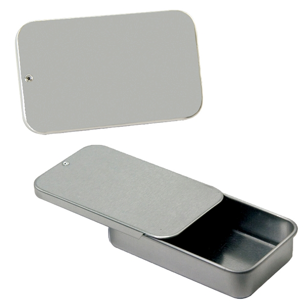 Slider tin filled with a treat of your choice between mints,... from ASI 61125 Hit Promotional Products