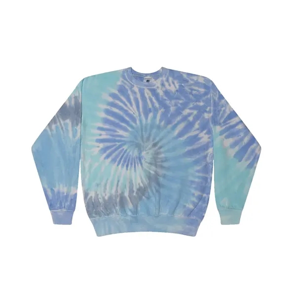 Colortone Tie-Dyed Fleece Crewneck Sweatshirt... from ASI 84358 S&S Activewear