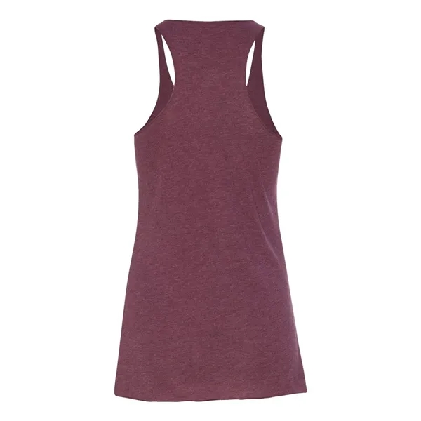 Women's tri-blend racerback tank top with overlock hem on neck. Blank... from ASI 84358 S&S Activewear
