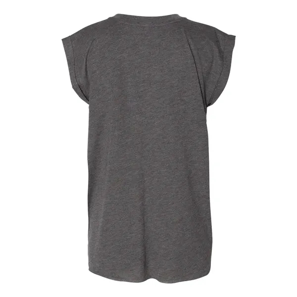 Women's Flowy Muscle Tee with Rolled Cuffs... from ASI 84358 S&S Activewear