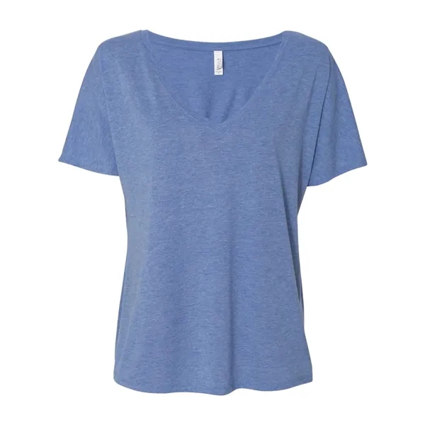 Women's flowy V-neck drop sleeve shirt. Blank product.... from ASI 84358 S&S Activewear