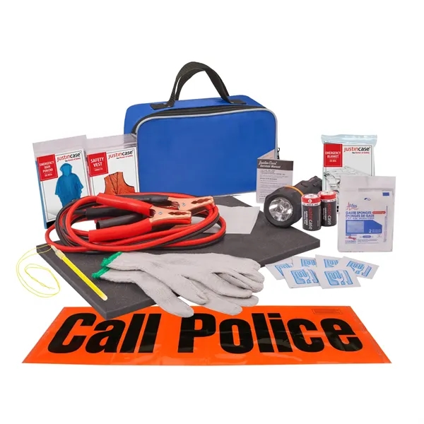 45 piece auto safety kit. Includes 8' 10 gauge booster cables,... from ASI 63698 Justin Case®