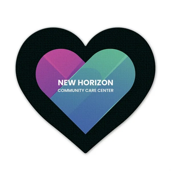 Heart shaped jar opener made of rubber, with a digital full-color... from ASI 54040 Fey Promo