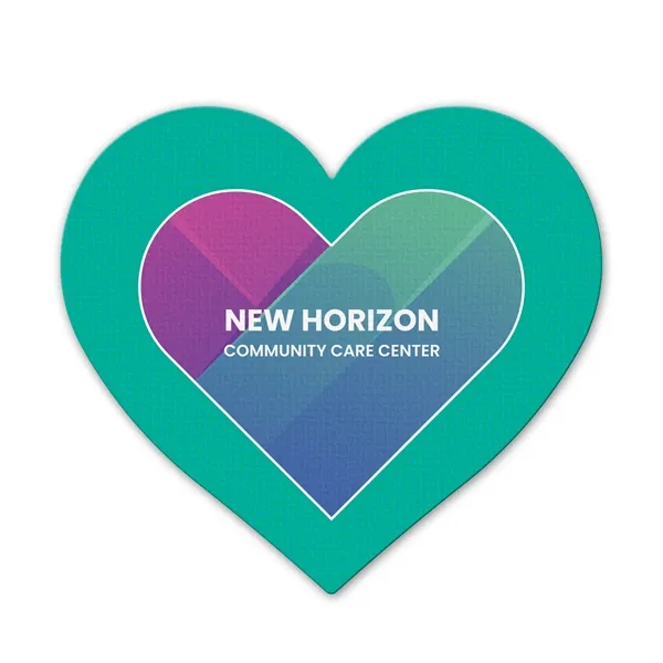 Heart shaped jar opener made of rubber, with a digital full-color... from ASI 54040 Fey Promo