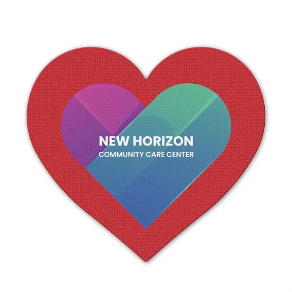 Heart shaped jar opener made of rubber, with a digital full-color... from ASI 54040 Fey Promo