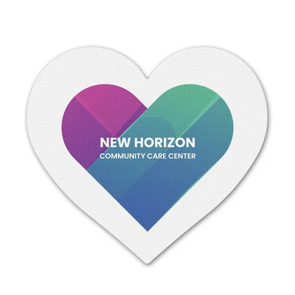 Heart shaped jar opener made of rubber, with a digital full-color... from ASI 54040 Fey Promo