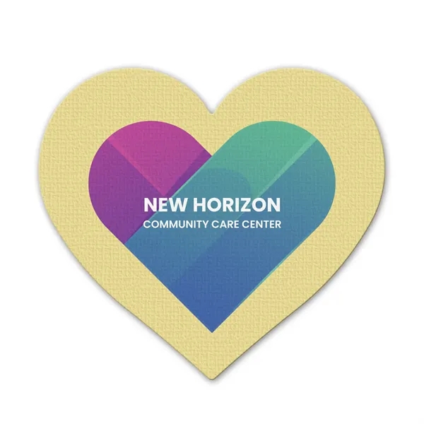 Heart shaped jar opener made of rubber, with a digital full-color... from ASI 54040 Fey Promo