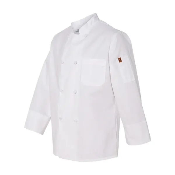 Eight knot button, double-breasted chef coat with thermometer pocket and left... from ASI 84358 S&S Activewear