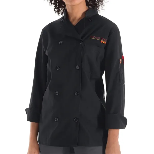 Chef Designs Women's Mimix™ Chef Coat with OilBlok... from ASI 84358 S&S Activewear