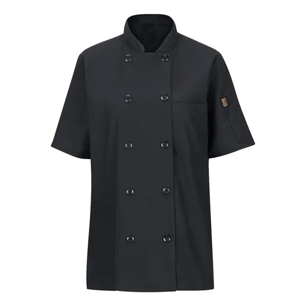 Chef Designs Women's Mimix™ Short Sleeve Chef Coat with O...... from ASI 84358 S&S Activewear