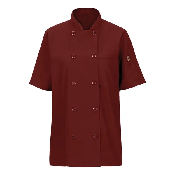 Chef Designs Women's Mimix™ Short Sleeve Chef Coat with O...... from ASI 84358 S&S Activewear