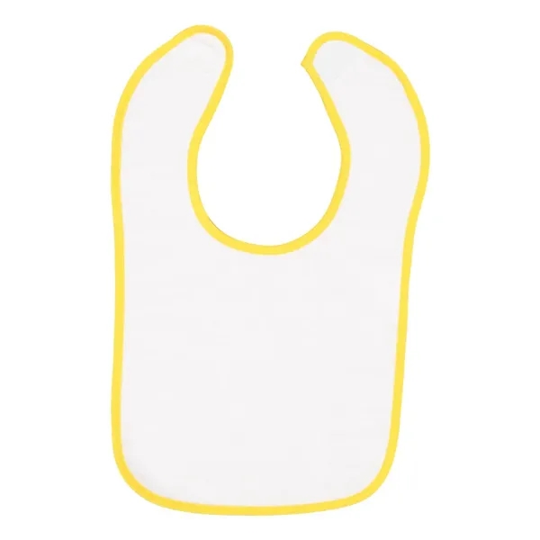 Infant snap bib with contrast-color binding. Blank product.... from ASI 84358 S&S Activewear