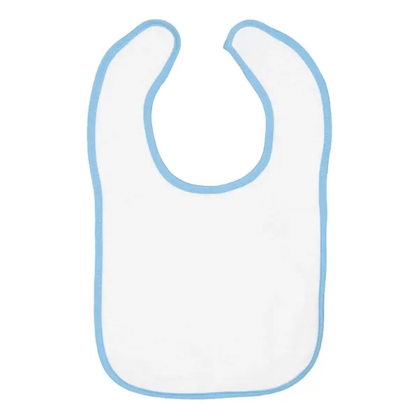 Infant snap bib with contrast-color binding. Blank product.... from ASI 84358 S&S Activewear