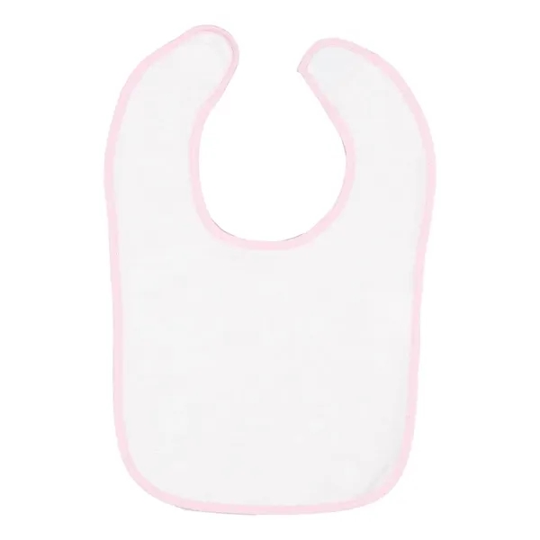 Infant snap bib with contrast-color binding. Blank product.... from ASI 84358 S&S Activewear