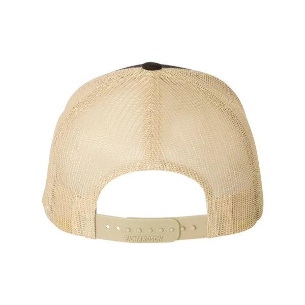 Trucker snapback cap made of polyester/cotton with a mesh back and... from ASI 84358 S&S Activewear