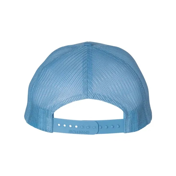 Trucker snapback cap made of polyester/cotton with a mesh back and... from ASI 84358 S&S Activewear
