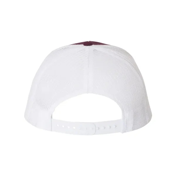 Trucker snapback cap made of polyester/cotton with a mesh back and... from ASI 84358 S&S Activewear