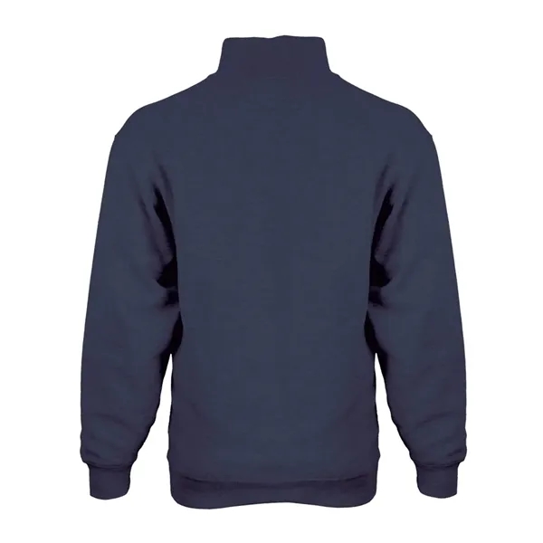 Quarter-zip pullover made of ring-spun cotton/polyester fleece featuring a hidden tunnel... from ASI 84358 S&S Activewear