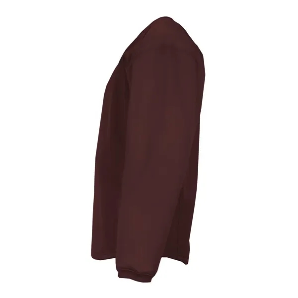 Fleece crewneck sweatshirt with waffle weaves texture... from ASI 84358 S&S Activewear