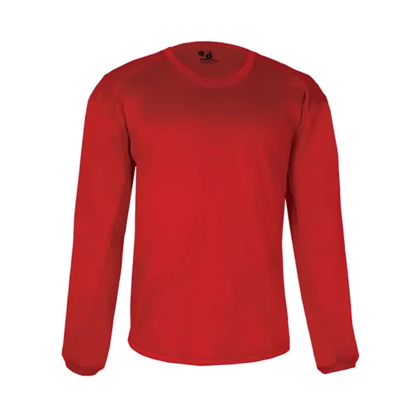 Fleece crewneck sweatshirt with waffle weaves texture... from ASI 84358 S&S Activewear