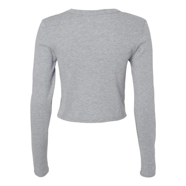 BELLA + CANVAS Women's Micro Rib Long Sleeve Baby Tee... from ASI 84358 S&S Activewear