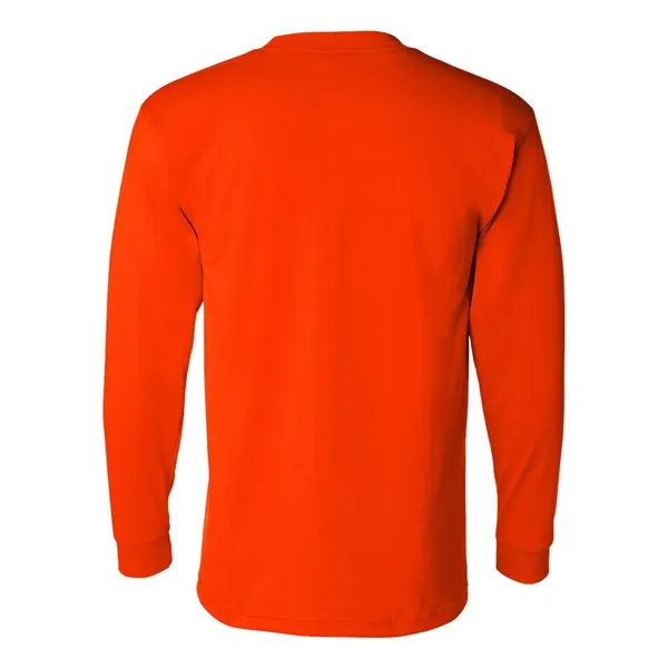 USA Made 50/50 Long Sleeve T-Shirt with a Pocket... from ASI 84358 S&S Activewear