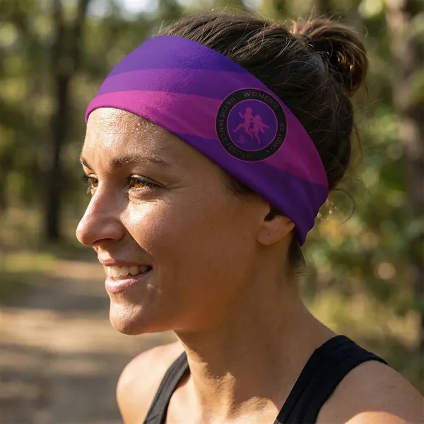 Lightweight, moisture-wicking headband with full-color design, perfect for active promotions.... from ASI 72657 Active Life Promo / Active Life Promo