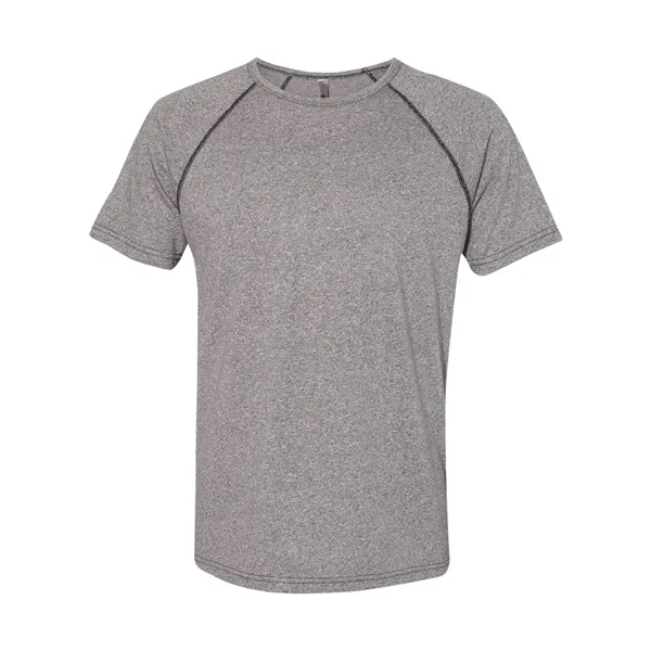 Short sleeve reglan tee with self-binding collar and tear away label.... from ASI 84358 S&S Activewear