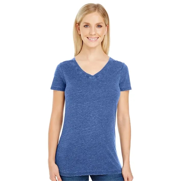 Threadfast Apparel Women's Vintage Dye V-Neck T-Shirt... from ASI 84358 S&S Activewear