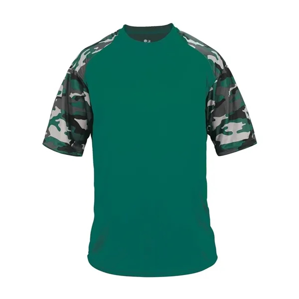 Camo accent sport t-shirt, youth... from ASI 84358 S&S Activewear