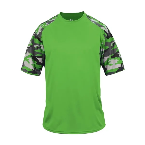 Camo accent sport t-shirt, youth... from ASI 84358 S&S Activewear