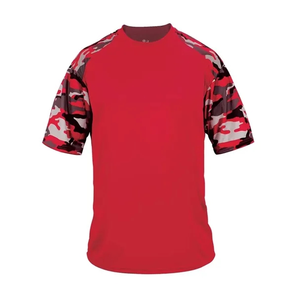 Camo accent sport t-shirt, youth... from ASI 84358 S&S Activewear