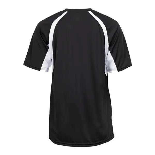 Short sleeve youth shirt with contrast panel... from ASI 84358 S&S Activewear