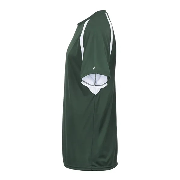 Short sleeve youth shirt with contrast panel... from ASI 84358 S&S Activewear