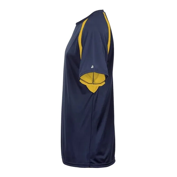 Short sleeve youth shirt with contrast panel... from ASI 84358 S&S Activewear