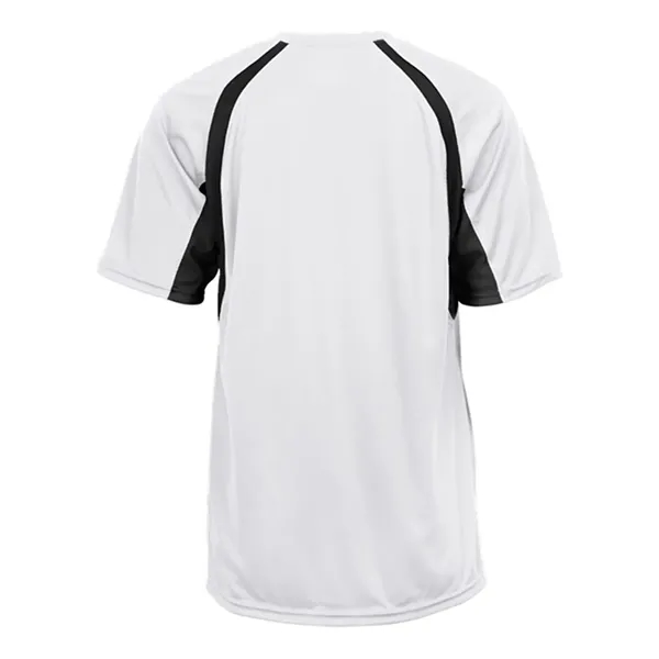 Short sleeve youth shirt with contrast panel... from ASI 84358 S&S Activewear