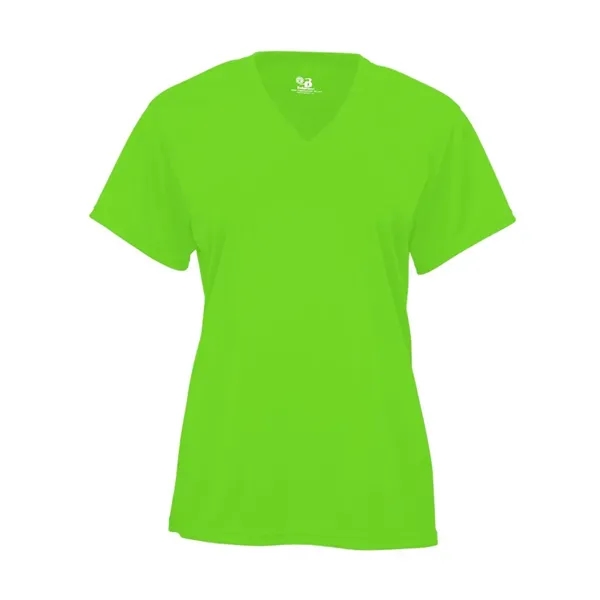 Girl's 100% polyester V-neck t-shirt... from ASI 84358 S&S Activewear