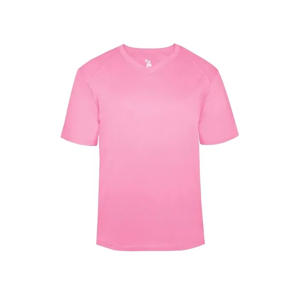 Girl's 100% polyester V-neck t-shirt... from ASI 84358 S&S Activewear