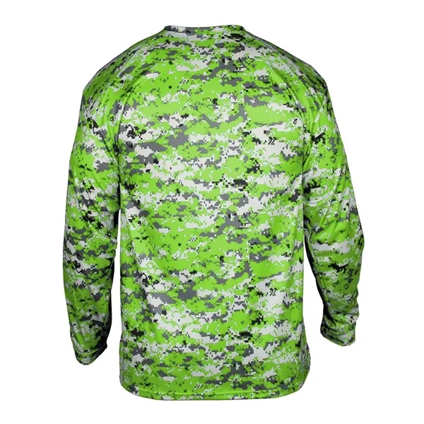 Youth long sleeve T-shirt made with 100% sublimated digital camo polyester.... from ASI 84358 S&S Activewear