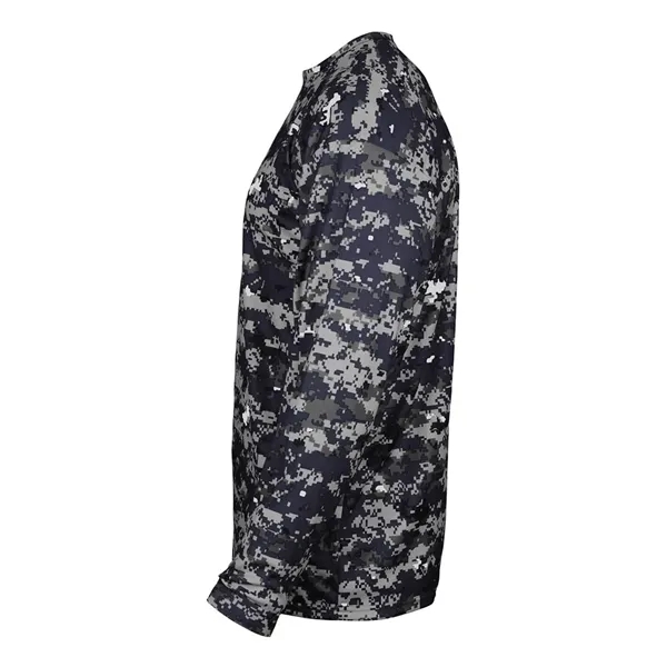 Youth long sleeve T-shirt made with 100% sublimated digital camo polyester.... from ASI 84358 S&S Activewear