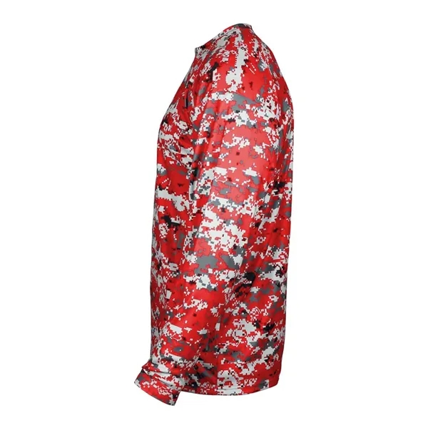 Youth long sleeve T-shirt made with 100% sublimated digital camo polyester.... from ASI 84358 S&S Activewear