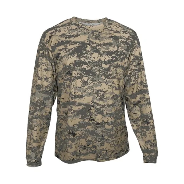 Youth long sleeve T-shirt made with 100% sublimated digital camo polyester.... from ASI 84358 S&S Activewear