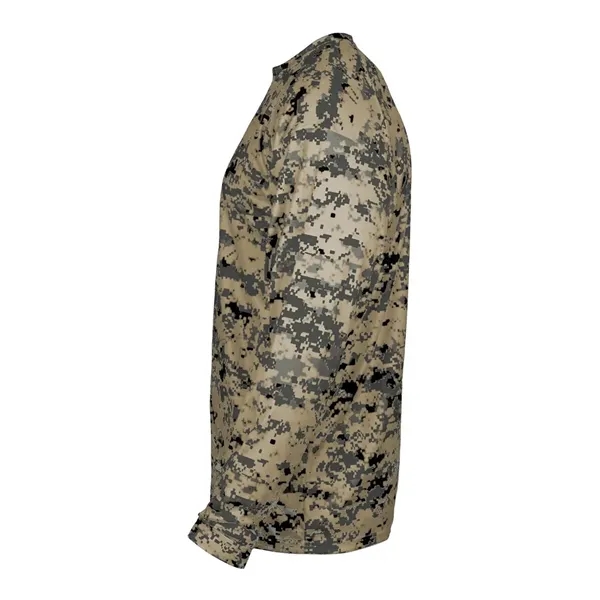 Youth long sleeve T-shirt made with 100% sublimated digital camo polyester.... from ASI 84358 S&S Activewear