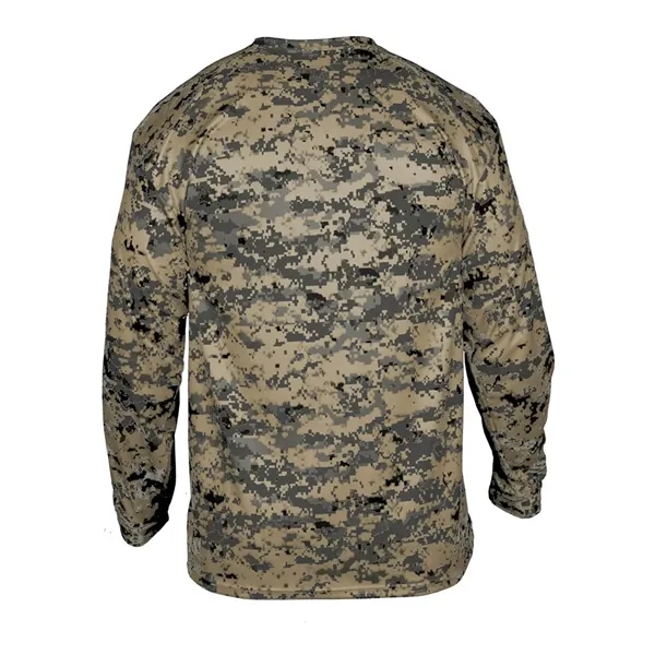 Youth long sleeve T-shirt made with 100% sublimated digital camo polyester.... from ASI 84358 S&S Activewear