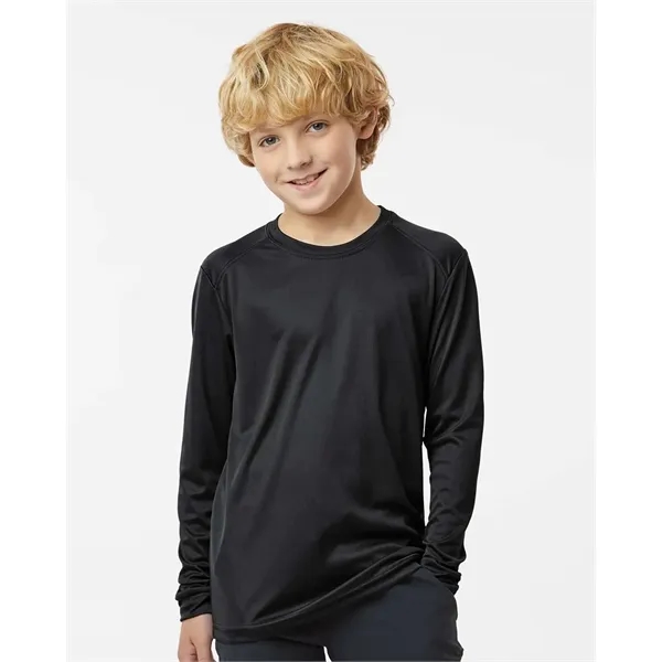 Paragon Youth Long Islander Performance Long Sleeve T-Shirt... from ASI 84358 S&S Activewear