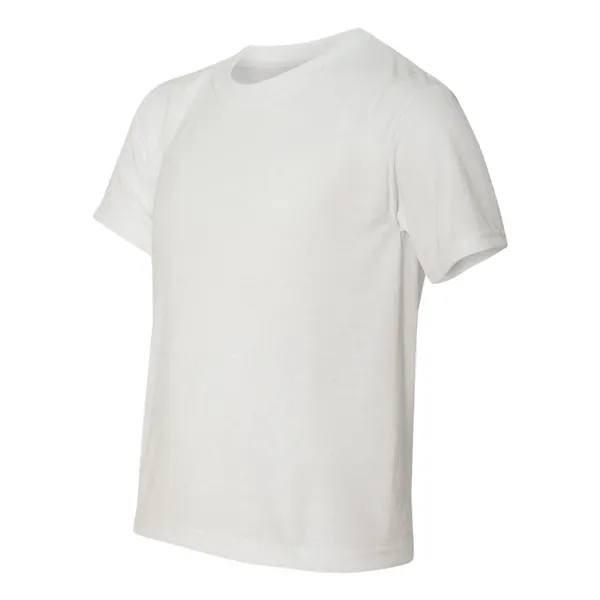 Lightweight polyester youth short sleeve T-shirt with moisture wicking. Blank.... from ASI 84358 S&S Activewear