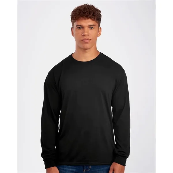 Lightweight polyester long sleeve T-shirt with moisture wicking properties. Blank.... from ASI 84358 S&S Activewear