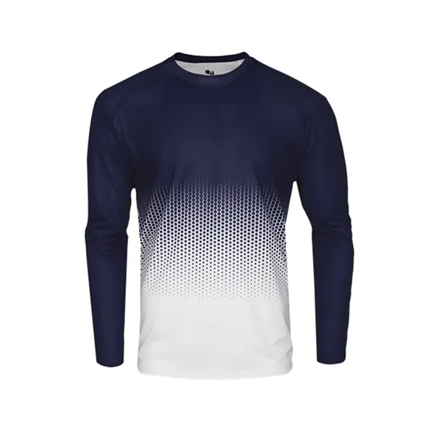 Badger Youth Hex 2.0 Long Sleeve T-Shirt... from ASI 84358 S&S Activewear