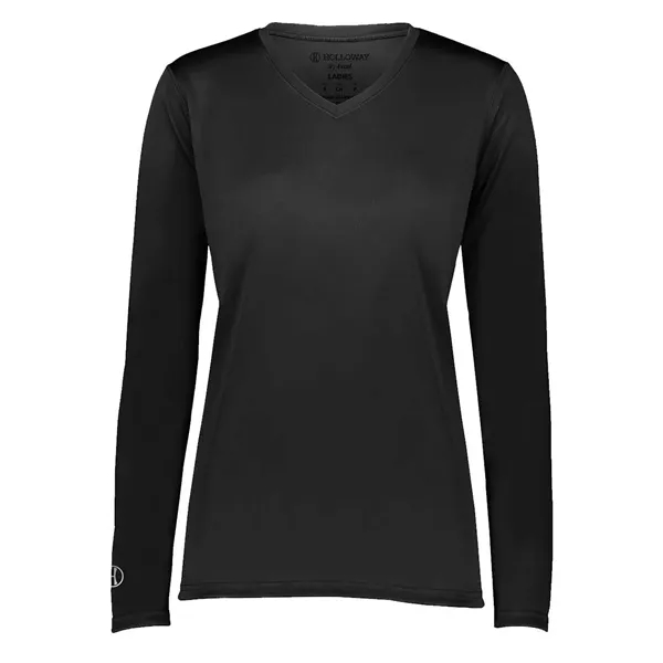 Holloway Women's Momentum Long Sleeve V-Neck T-Shirt... from ASI 84358 S&S Activewear