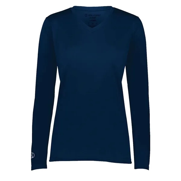 Holloway Women's Momentum Long Sleeve V-Neck T-Shirt... from ASI 84358 S&S Activewear